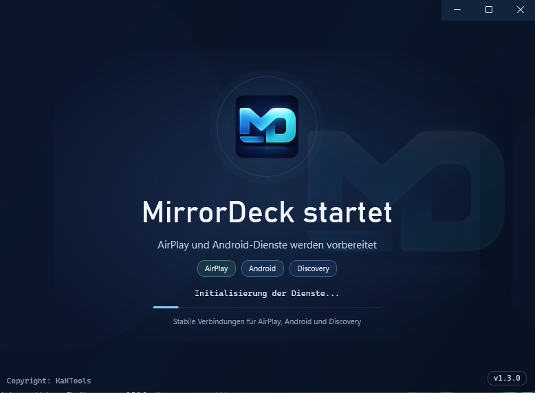 MirrorDeck Start Overlay